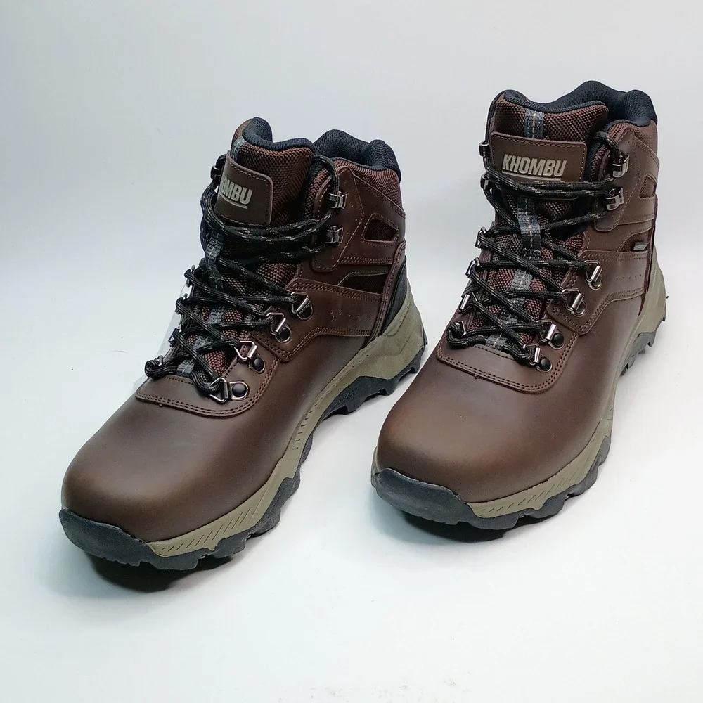 Khombu Kenny Hiker Men Size 10 Brown Waterproof Leather Boots
